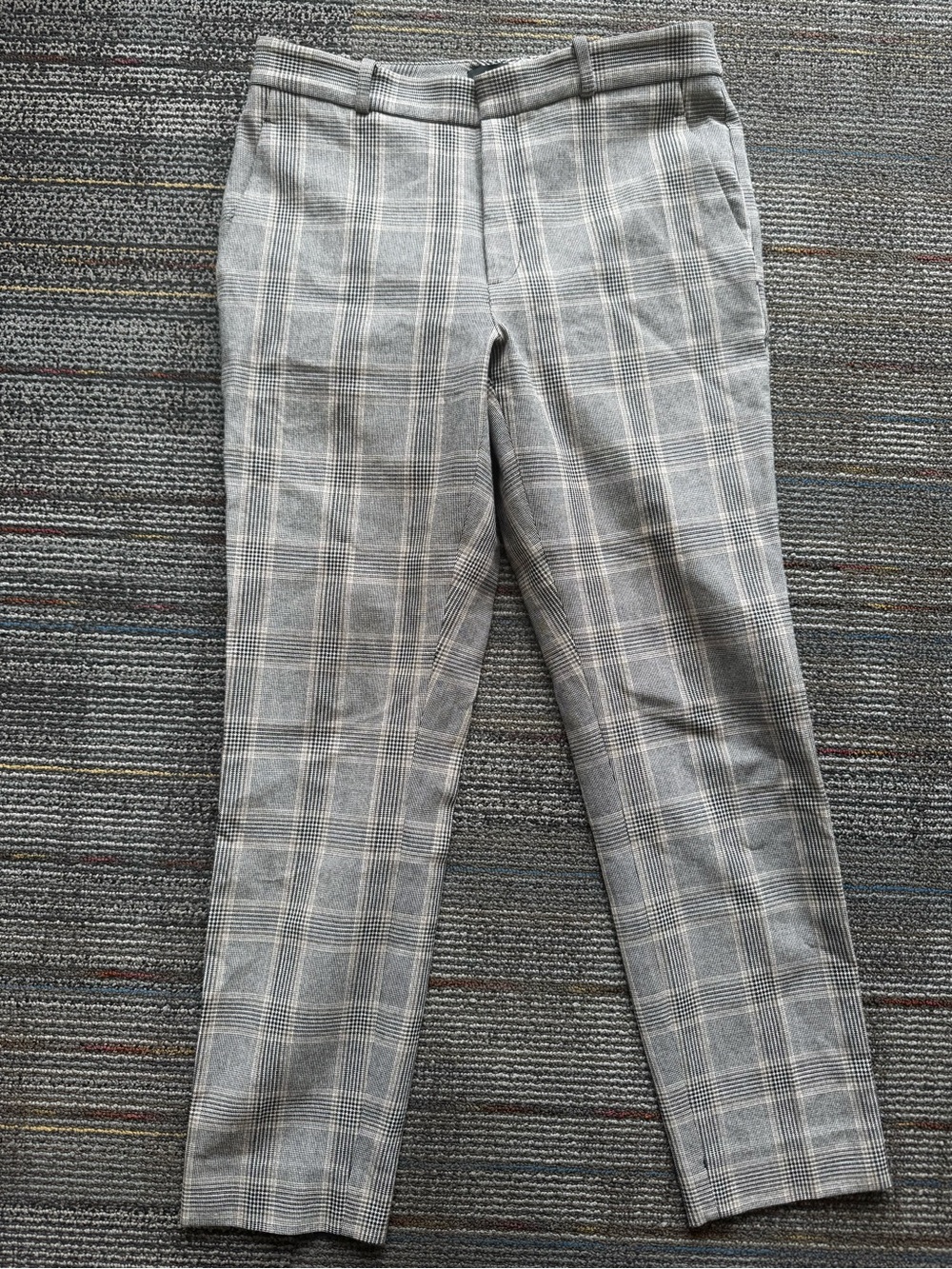 Banana Republic Gray Plaid Dress Pants